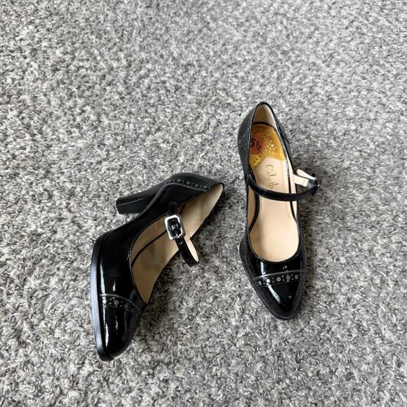 Cole Haan Shoes - Cole Haan NikeAir Black Mary Jane Pumps Patent Leather Heels Size 5.5 B NEW